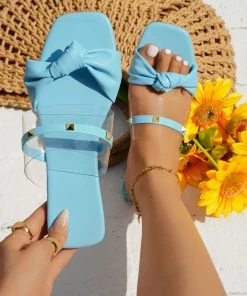 HT En Bloom | ARCTIC ATHALIA SLIDES Flat Sandals