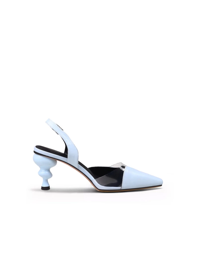 Jady Rose JadyRose | Spiral Kitten Heel Leather Slingback Blue NEW ARRIVALS 2 Jady Rose JadyRose | Spiral Kitten Heel Leather Slingback Blue NEW ARRIVALS