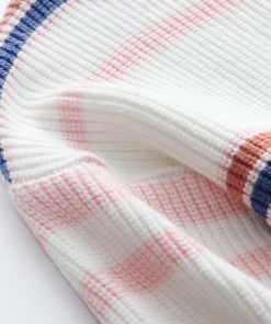 MY NEW ARRIVALS Smaibulun | Pink Blue Orange Stripe Crew Neck Knit Top 7 MY NEW ARRIVALS Smaibulun | Pink Blue Orange Stripe Crew Neck Knit Top