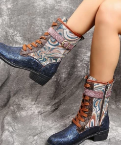 HYHE Elastic Band Flat Shoes Ankle Boots - EN BLOOM