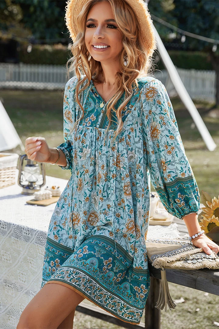 DY AURINA BOHO DRESS - TURQUOISE NEW ARRIVALS 3 DY AURINA BOHO DRESS - TURQUOISE NEW ARRIVALS