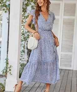 DY MARNIE MIDI DRESS - BLUE PRINT NEW ARRIVALS 8 DY MARNIE MIDI DRESS - BLUE PRINT NEW ARRIVALS