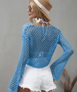 MY AIDA CROCHET KNIT TOP - BLUE NEW ARRIVALS 8 MY AIDA CROCHET KNIT TOP - BLUE NEW ARRIVALS