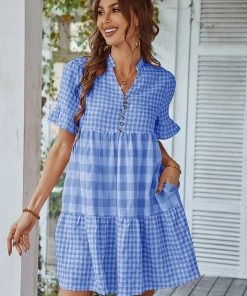 DY GENISTA French Doll Mini Dress - Blue 8 DY GENISTA French Doll Mini Dress - Blue