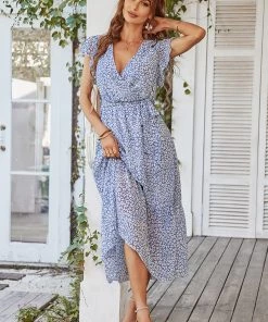 DY MARNIE MIDI DRESS - BLUE PRINT NEW ARRIVALS 9 DY MARNIE MIDI DRESS - BLUE PRINT NEW ARRIVALS