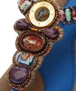 SIKETU | BLUE BEADED SANDAL 7 SIKETU | BLUE BEADED SANDAL