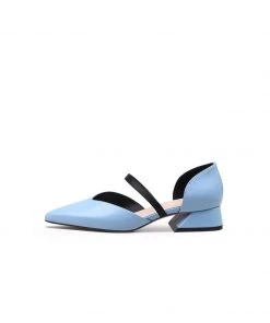 Jady Rose NEW ARRIVALS JadyRose | Strap-Detail Leather D'Orsay Pump Sky Blue 8 Jady Rose NEW ARRIVALS JadyRose | Strap-Detail Leather D'Orsay Pump Sky Blue