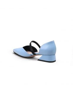 Jady Rose NEW ARRIVALS JadyRose | Strap-Detail Leather D'Orsay Pump Sky Blue 10 Jady Rose NEW ARRIVALS JadyRose | Strap-Detail Leather D'Orsay Pump Sky Blue
