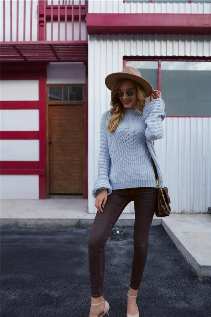 MY Smaibulun | LORINA Blue Lantern Sleeve Knit Top New In Clothing 5 MY Smaibulun | LORINA Blue Lantern Sleeve Knit Top New In Clothing