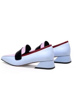 Jady Rose JadyRose | Trapezoid Block Heel Princess Kate Leather Loafer Shop Sandals 14 Jady Rose JadyRose | Trapezoid Block Heel Princess Kate Leather Loafer Shop Sandals