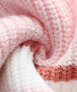 MY NEW ARRIVALS Smaibulun | Pink Blue Orange Stripe Crew Neck Knit Top 9 MY NEW ARRIVALS Smaibulun | Pink Blue Orange Stripe Crew Neck Knit Top