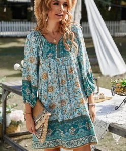 DY AURINA BOHO DRESS - TURQUOISE NEW ARRIVALS 11 DY AURINA BOHO DRESS - TURQUOISE NEW ARRIVALS