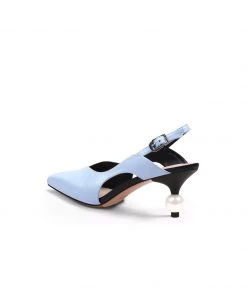 Jady Rose JadyRose | Pearl Kitten Heel Leather Slingback Blue NEW ARRIVALS 10 Jady Rose JadyRose | Pearl Kitten Heel Leather Slingback Blue NEW ARRIVALS
