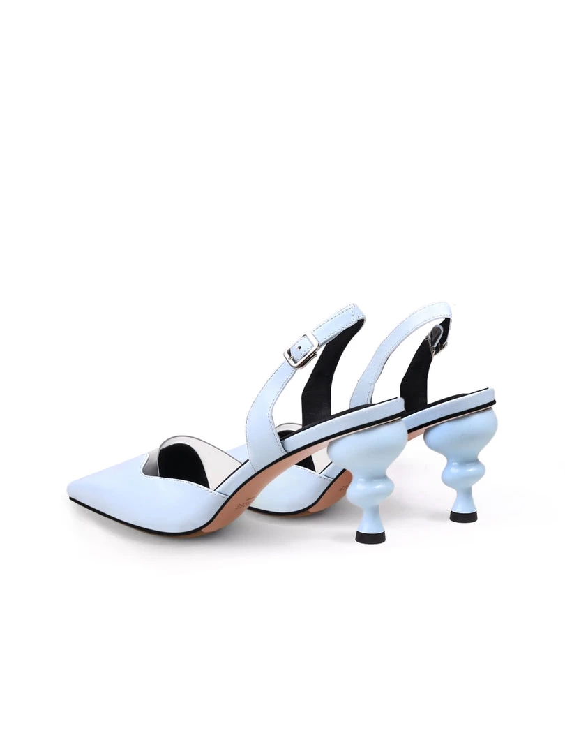 Jady Rose JadyRose | Spiral Kitten Heel Leather Slingback Blue NEW ARRIVALS 5 Jady Rose JadyRose | Spiral Kitten Heel Leather Slingback Blue NEW ARRIVALS
