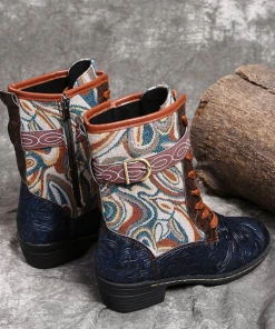 HYHE Elastic Band Flat Shoes Ankle Boots - EN BLOOM