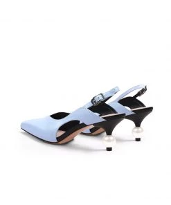 Jady Rose JadyRose | Pearl Kitten Heel Leather Slingback Blue NEW ARRIVALS 11 Jady Rose JadyRose | Pearl Kitten Heel Leather Slingback Blue NEW ARRIVALS