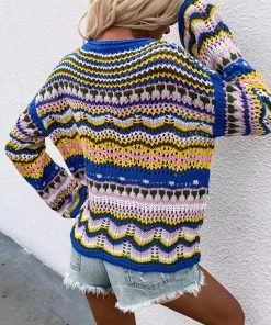 MY Smaibulun Doll | MARMO Zig Zag Crochet Knit Top - Blue NEW ARRIVALS