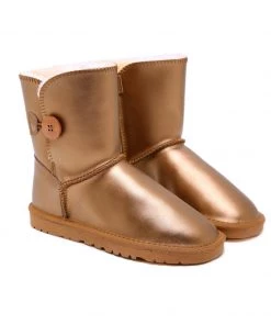 XH New In Shoes SMAIBULUN UGG™ | Faux Fur-Lined Leather Suede Boot