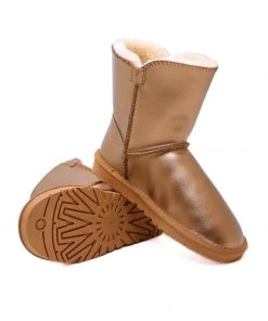 XH New In Shoes SMAIBULUN UGG™ | Faux Fur-Lined Leather Suede Boot