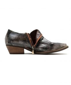 SOFFIA | Black Grey Floral Embossed Leather Monk New In Shoes