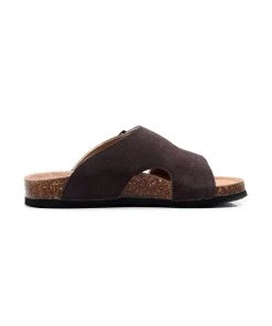 GLF Maibulun | Brown Criss Cross Wrap Suede Sandals Slides NEW ARRIVALS