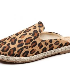 TC Leopard Jade Mules Espadrilles - Cactus Rose New In Shoes