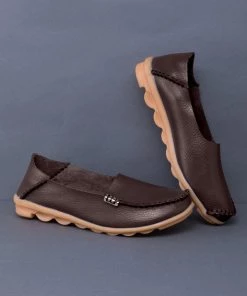 ATC Side Metallic Trim Leather Loafers - MAMA LOVE Shop Loafer