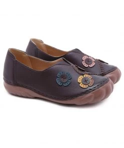 Applique Stitch Nonskid Loafers - SIKETU