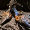 Jady Rose New In Shoes Smaibulun Doll | Snake Patterned Belted Women's Pump By JadyRose