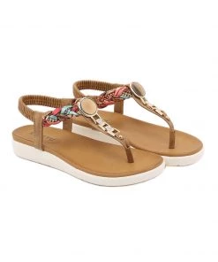 SIKETU | BROWN BOHO INSPIRED V-STRAP THONG