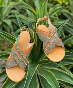YL Bohemia Lace Detailed Akola Sandals - EN BLOOM