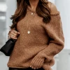 MY Smaibulun Doll | CHESTERFIELD Brown Oversized Collar Knit Sweater New In Clothing