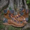 YL Shoes EN BLOOM | Geometric Combat Boot