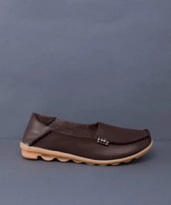 ATC Side Metallic Trim Leather Loafers - MAMA LOVE Shop Loafer