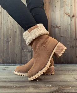 YL En Bloom | Brown Plush-Lined Fold-Over Boot New In Shoes 12 YL En Bloom | Brown Plush-Lined Fold-Over Boot New In Shoes