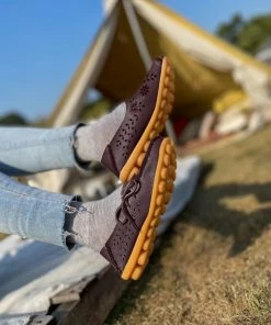 ATC Side Tie Laser Cut Round-Toe Loafers - MAMA LOVE