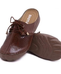 Woven Quilted Oxford Mules - SIKETU New In Shoes