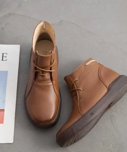 XR Shoes Modern Lace-Up Leather Boots - Rumour Has It