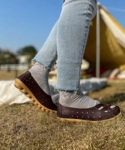 ATC Side Cut And Cross-Toe Leather Loafers - MAMA LOVE