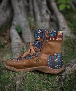 YL Shoes EN BLOOM | Geometric Combat Boot