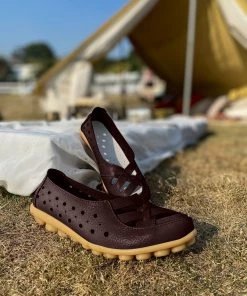 ATC Side Cut And Cross-Toe Leather Loafers - MAMA LOVE