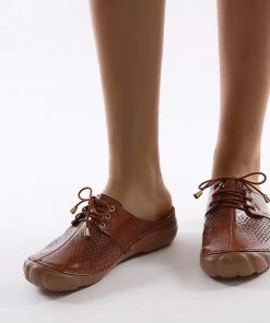 Woven Quilted Oxford Mules - SIKETU New In Shoes