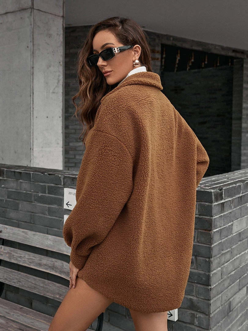 YBL Smaibulun | Chest Pockets Soft Teddy Bear Warm Coat 5 YBL Smaibulun | Chest Pockets Soft Teddy Bear Warm Coat