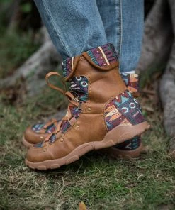 YL Shoes EN BLOOM | Geometric Combat Boot