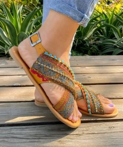 YL Bohemia Lace Detailed Akola Sandals - EN BLOOM