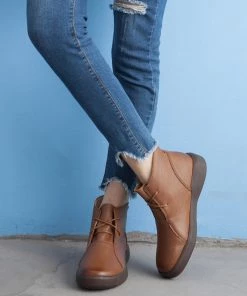 XR Shoes Modern Lace-Up Leather Boots - Rumour Has It