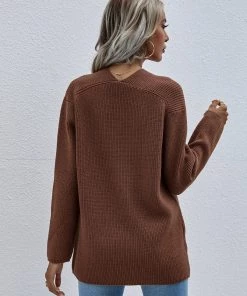 MY Smaibulun | Brown Marjorie V-neck Knit Sweater New In Clothing 12 MY Smaibulun | Brown Marjorie V-neck Knit Sweater New In Clothing