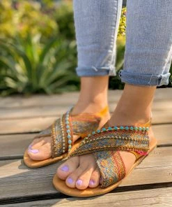 YL Bohemia Lace Detailed Akola Sandals - EN BLOOM