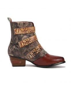 RXD SOFFIA | Genuine Leather Tri-Strap Font Zip Ankle Boots NEW ARRIVALS