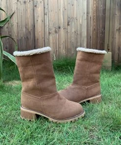 YL En Bloom | Brown Plush-Lined Fold-Over Boot New In Shoes 17 YL En Bloom | Brown Plush-Lined Fold-Over Boot New In Shoes